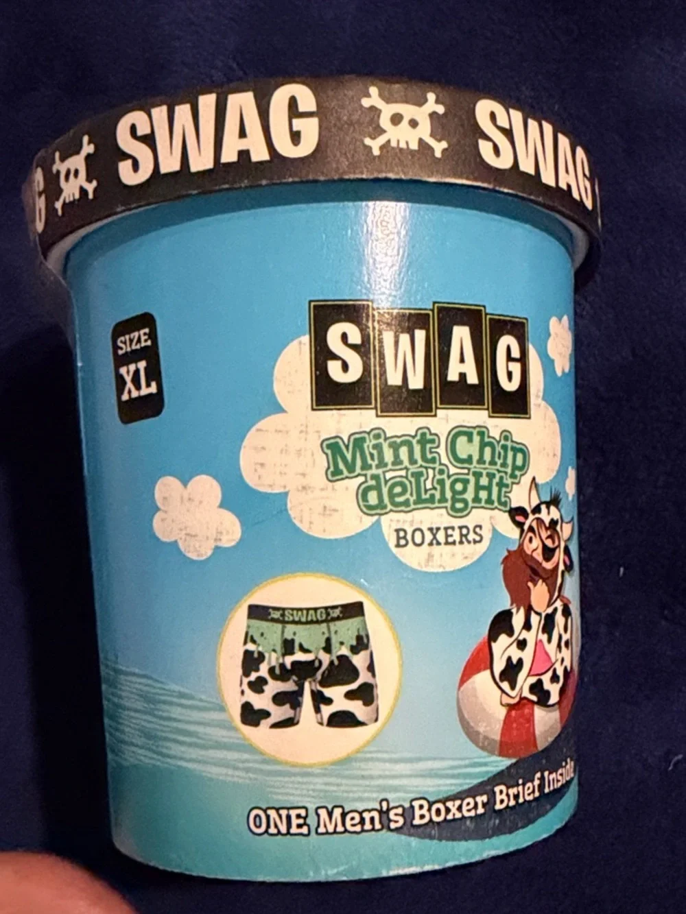 Swag Flavors! 4 pack set of X-Large soft boxes with a side of snack appeal!
